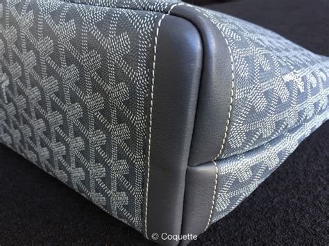 goyard leather corners|goyard bags reviews.